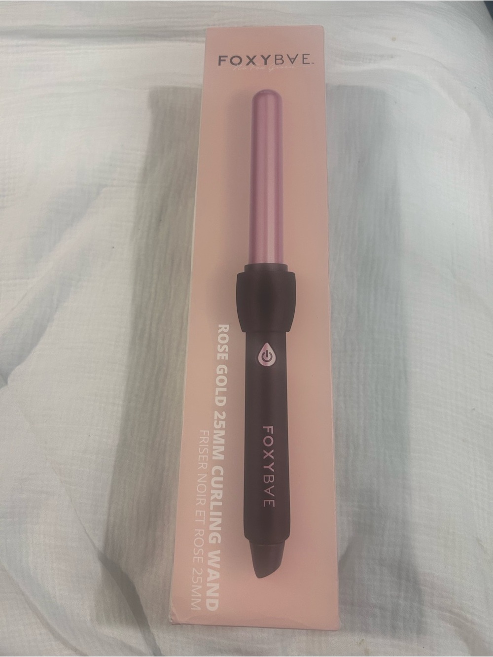 FOXYBae Rose Gold 25mm Curling Wand - Women Hair Tools